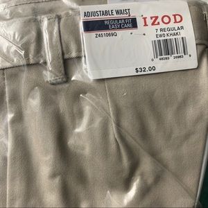 Izod khaki pants for boys